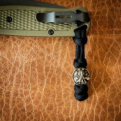 Practicalix Paracord Knife Lanyard Holder Warrior Metal Beads Handmade Sydney