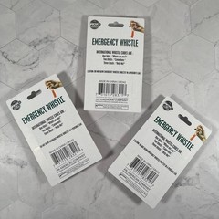 Lot of 3 Loud Pealess Emergency Whistles with Lanyard Outdoors Camping Hiking