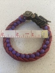 Paracord Bracelet brass Dragon Head clasp fantasy steampunk