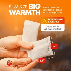 Widespread Hand Warmers Disposable 50 Pairs 100 Warmers 11 Hour Air-Activated