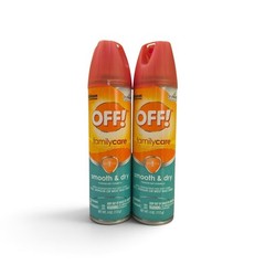 2 Pack OFF Family Care Smooth and Dry Insect Mosquito Repellent w/ Deet 4oz