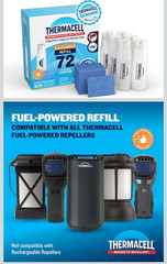 Thermacell Fuel-ZoneGuard Mosquito Repellent Refills, 72-Hr Value Pack 15-FT Zon