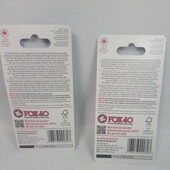 Lot of 2 – Fox 40 Pearl Safety Whistles – Pealess – 90dB – Sealed – Canada- READ