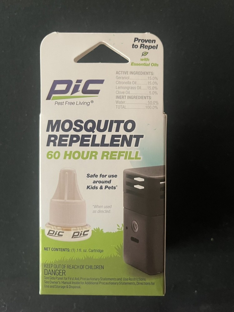PIC Mosquito Repellent​ 60 Hour Device REFILL – 15 Ft Range – Safe For Kids &Pet