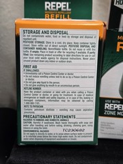 4 Pack Repel Realm Zone Mosquito Repellent Refill 40 Hours 0.19 oz