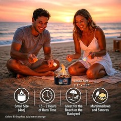 Campfire in a Can – Made in USA – Portable Mini Fire Pit for Marshmallows & S…
