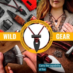 Wazoo – Starter Made In Usa Pendant Tool On Leather Cord Survival