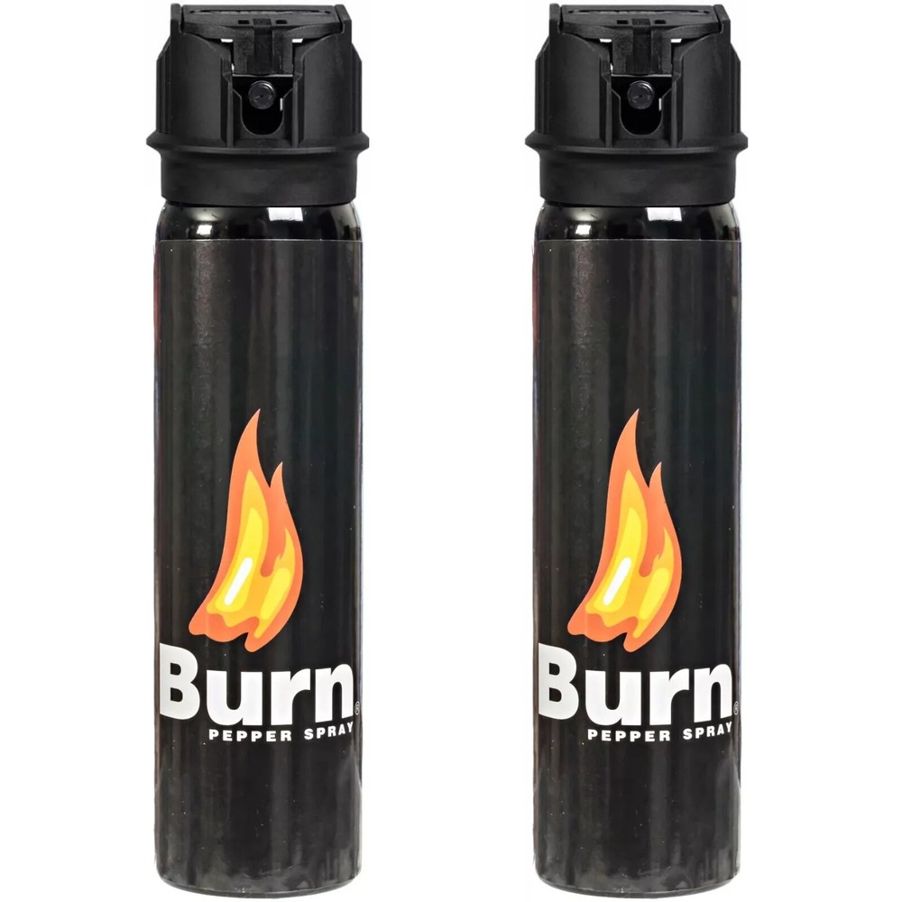 2 Pack Burn Pepper Spray for Self Defense Max Strength Heavy Duty – 3.7 fl oz