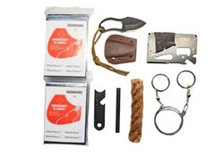 Emergency Survival Kit – 9-in Ferro + 2 Blanket + Bigrope + Saw + Tool + Knife
