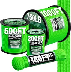 Paracord Rope 750 Parachute para Cord 4mm 11 Strand Spool Rope Utility Nylon