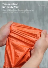1 Orange Poncho SOS Emergency Survive Forest Hot Rain R (Foreign Shipping
