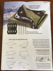 Emergency/Survival: SE Waterproof Thermal Shelter Kit -Tent or Tarp/Cord/Stakes