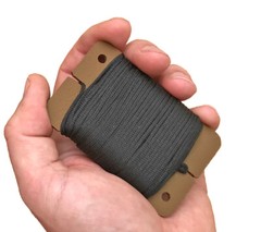 Mini-Spool Card Coyote Brown Sagewood Gear Compact Pocket Cordage Carry Tool