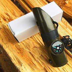 Survival Whistle, 7in1 Whistle Survival, Multifunctional Camping Signal Whist…