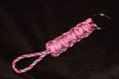 New Paracord Keychain – pink camo, pink #P2