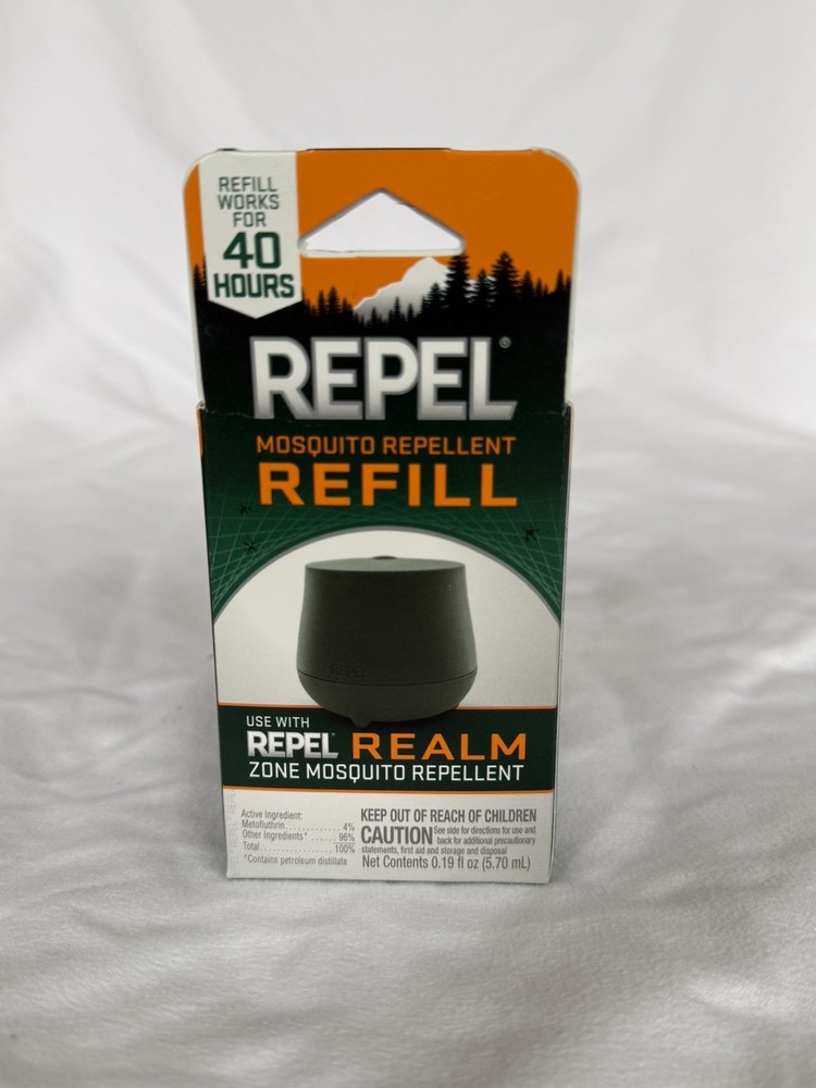 NEW Repel Realm Zone Mosquito Repellent Refill Cartridge, 40 Hour Protection