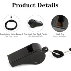 Loud Plastic Whistles Coaches W/ Lanyard Referee Emergency Training Tools New