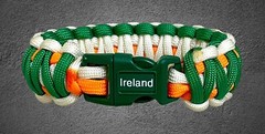 IRELAND Paracord Survival King Cobra Weave Standard Bracelet USA Made! 🔥