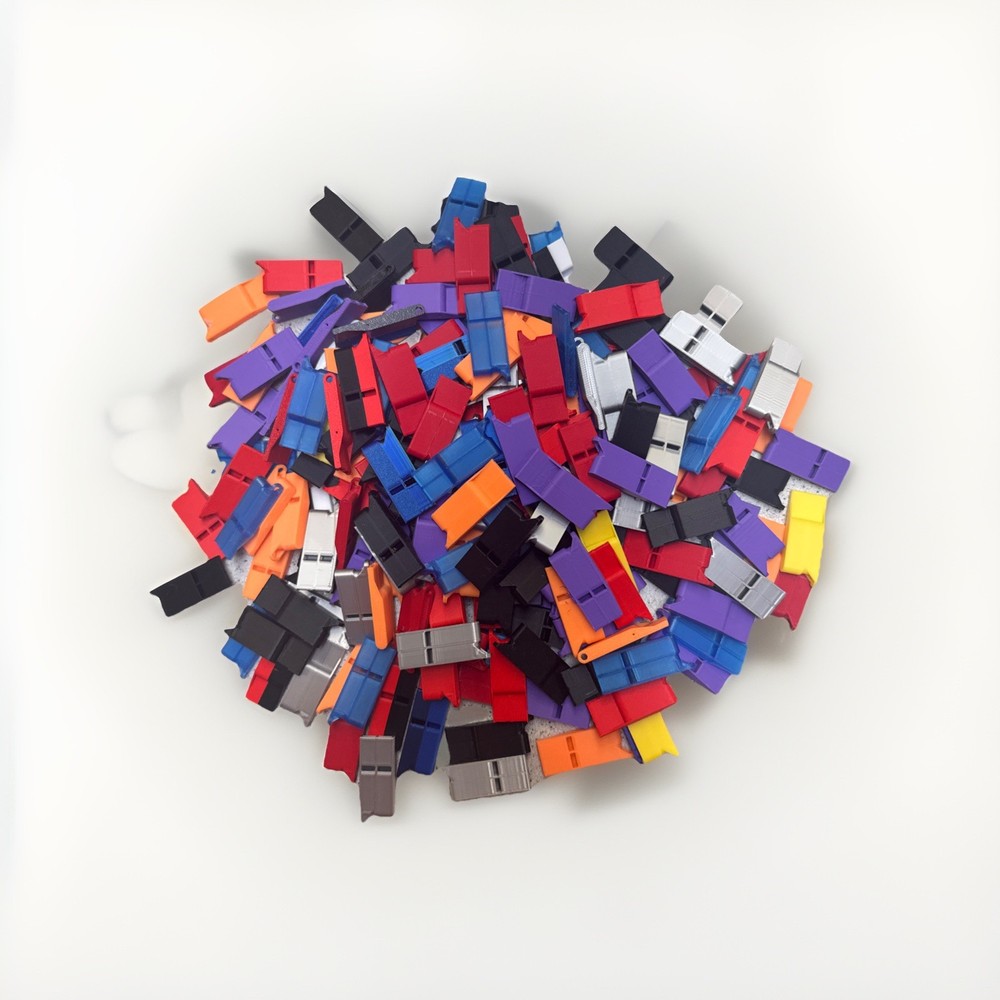 200 Piece 3D Printed Whistles, Same Day Shipping