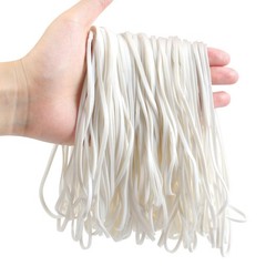 KJAHLAL Large Rubber Bands, 120 Pcs Big 7×1/8 Inches, White