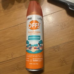OFF Family Care Smooth and Dry Insect Mosquito Repellent w/ Deet 4oz