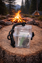 24 Pcs. Fire Starter Kit in a Waterproof Case for Camping Hiking Tactic Survival