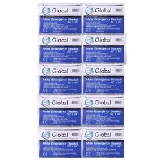 Emergency Solar Blanket Survival Safety Insulating Mylar Thermal Heat-10 Pack