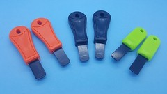6 pcs High-Carbon Steel Scrapers / Strikers. ( NO FERRO ROD INCLUDED) multi