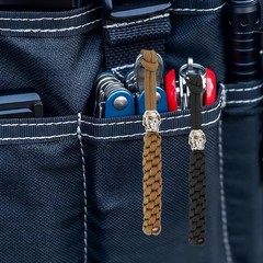 2 Pack Heavy Duty Paracord Keychain for Men, Braided Skull Lanyard Key Chain …