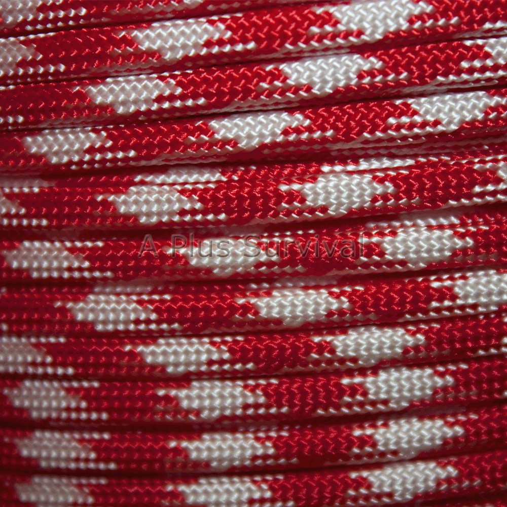 Strawberry Fields Paracord 100 Foot 550 lb Bracelet Camping Survival Kit Rope