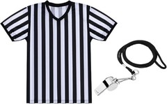 Moisture-Wicking Umpire Jersey and Whistle Set – Perfect for Sports & Cosplay