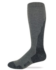 MUCK Boot Mens Merino Wool Gradual Compression Tall Socks 1 Medium, Grey