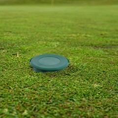 Practice Training Aid Green Hole Cup Portable Plastic Cup Cover for Putting
