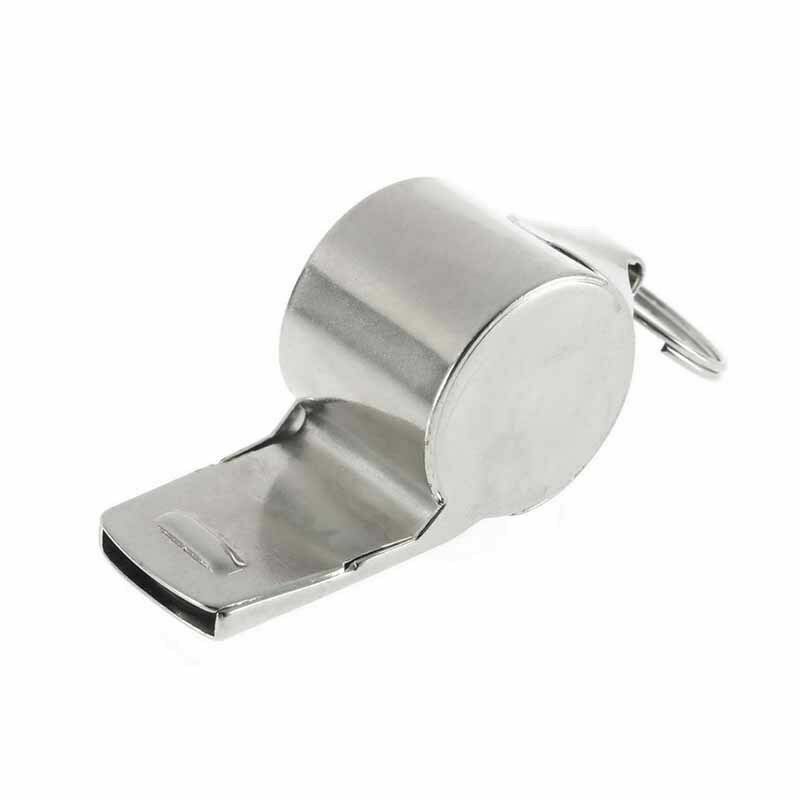 Stainless Steel Sport Game Referee Whistle Emergency Loud Sound Outdoor