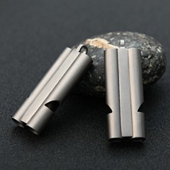 Titanium Keychain Whistle Lanyard Pocket Outdoor Life-saving Camping Tool EDC