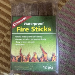 Coghlan’s Waterproof Fire Sticks (12 Pack), Non-toxic Odorless Survival/NOS