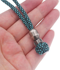 EDC Mini Bomb Lanyard Bead for Knives,White Copper Knife Cord Bracelet Paracord
