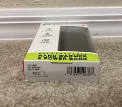 Zippo HeatBank 6 Hour Rechargeable Hand Warmer & Power Bank Model Z4A20 Grey