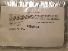 Emergency Blankets for Survival Gear Heat Sheet NIP 36×60 Camping Sleeping Bags