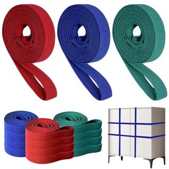 12 Pack Extra Large Moving Rubber Bands,42″ 36″ 12 Pack, Red, Blue, Green