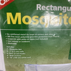 Coghlans Fine Mesh Mosquito Net 32″x78″x59″ Rectangle Factory Sealed Rectangular