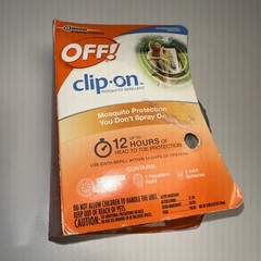 Johnson Off! Clip On Mosquito Repellent Fan (1 Box) and 2 repellent refills