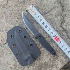 1PCS Stainless Steel Small Fixed Blade Kydex Sheath Knife G10 Handle Portable