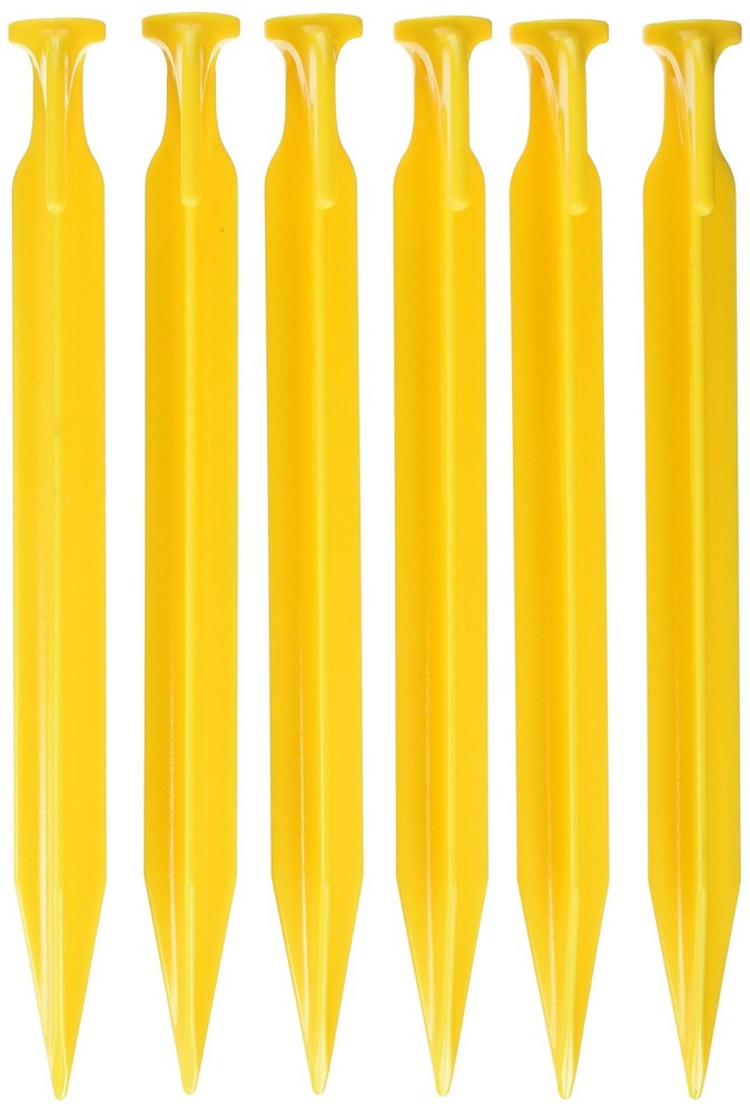 Coghlan’s 9-inch ABS Tent Pegs – Lightweight Durable 9 Inches, 6 Pack, Yellow