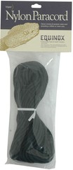 Equinox 50ft Black Braided Nylon Paracord – 550lb Tensile Strength & Versatile