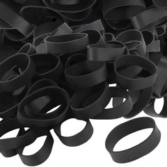 Size #82 Tactical Rubber Bands – 50 Pieces – 2 1/2 x inch, Black