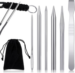 6Pcs Paracord Tools Set – Jig, Needle, Lacing & Stitching Accessories