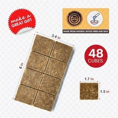 Fire Starter Pack of 144/48 Natural Fire Starters Cubes for Campfires, Charcoal