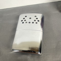 Jon-e Standard Catalytic Hand Warmer Silver Chrome w/ Pouch & Instr