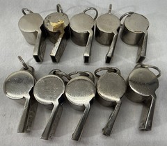 VINTAGE WHISTLE LOT OF 12 THE ACME THUNDERER – Umpire Referee 70s